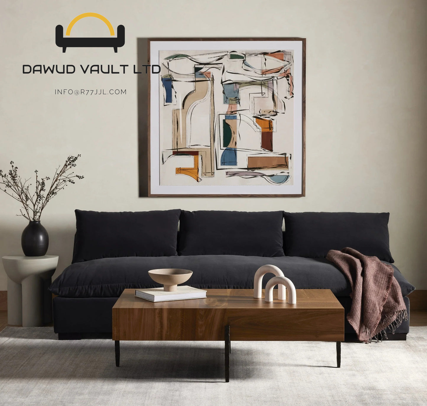 DAWUD VAULT Grant Armless Sofa